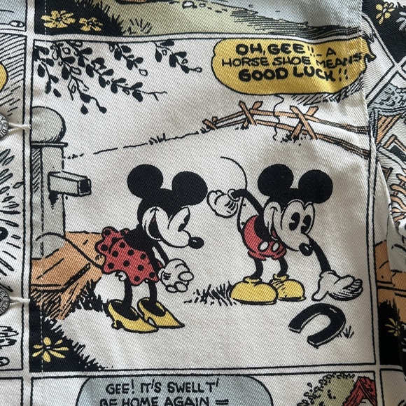 Disney Comic Print Jacket - Black, White, Yellow - Picture 2 of 6